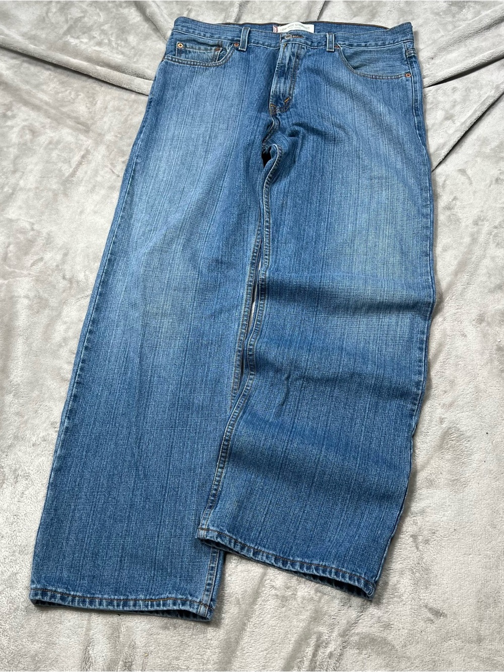 Vintage Levi's 529 Low Rise Straight Jeans Mens 36x32 Blue Baggy Wide Leg Skater